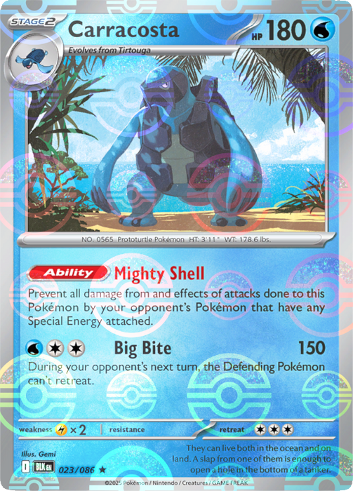 Carracosta (023/086) (Poke Ball Pattern) [Scarlet & Violet: Black Bolt] 
