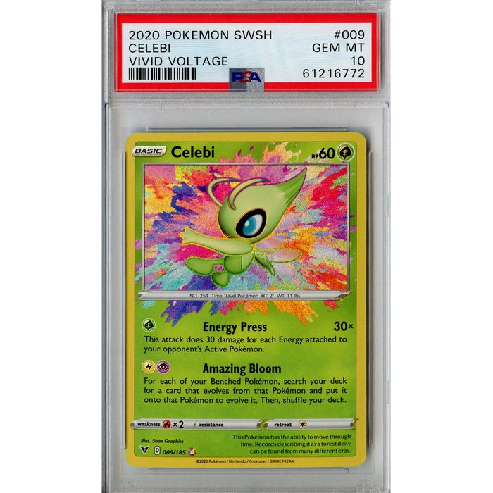 Celebi (009/185) - Amazing Rare - Vivid Voltage [PSA 10] 