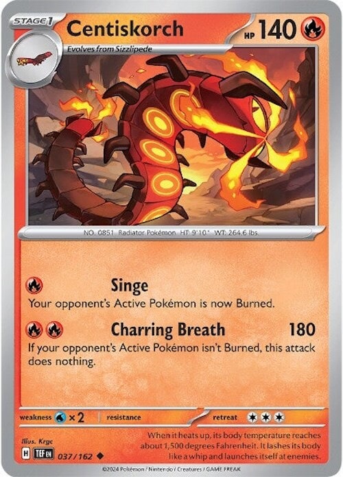 Centiskorch (037/162) [Scarlet & Violet: Temporal Forces] 