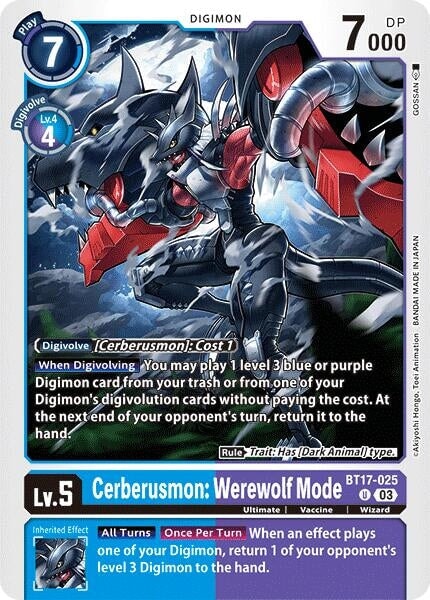 Cerberusmon: Werewolf Mode (BT17-025 U) 