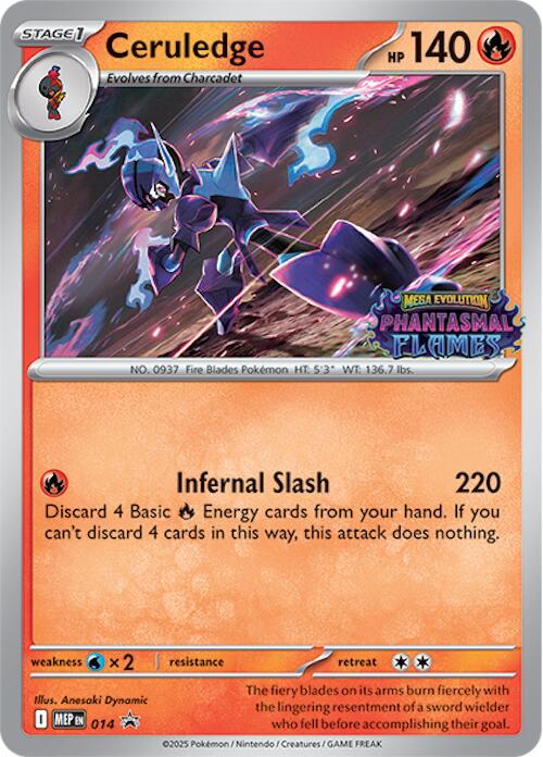 Ceruledge (014) (Prerelease) [Mega Evolution Promo] 