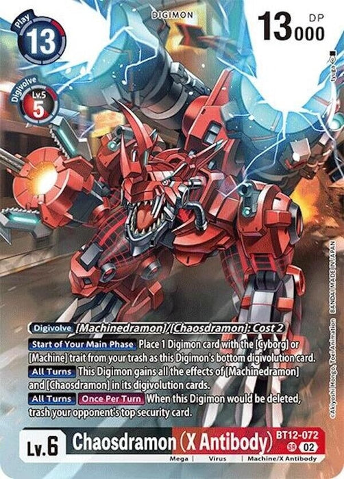 Chaosdramon (X Antibody) (Alternate Art) (BT12-072 SR) 