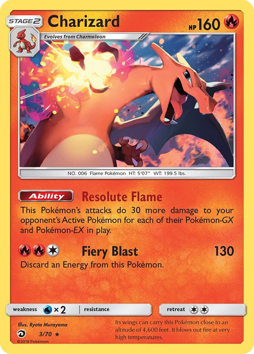 Charizard - 3/70 (Let's Play, Eevee!) [Deck Exclusives] 