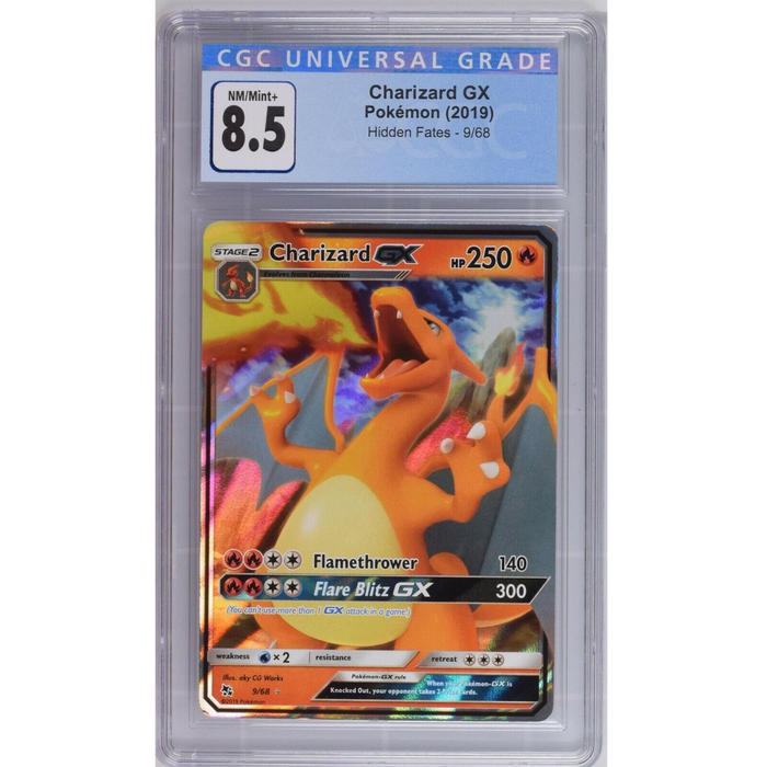 Charizard GX (9/68) - Ultra Rare - Hidden Fates [CGC 8.5] 