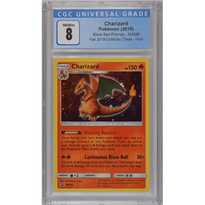 Charizard (SM226) - Holo Rare - Black Star Promos [CGC 8] 