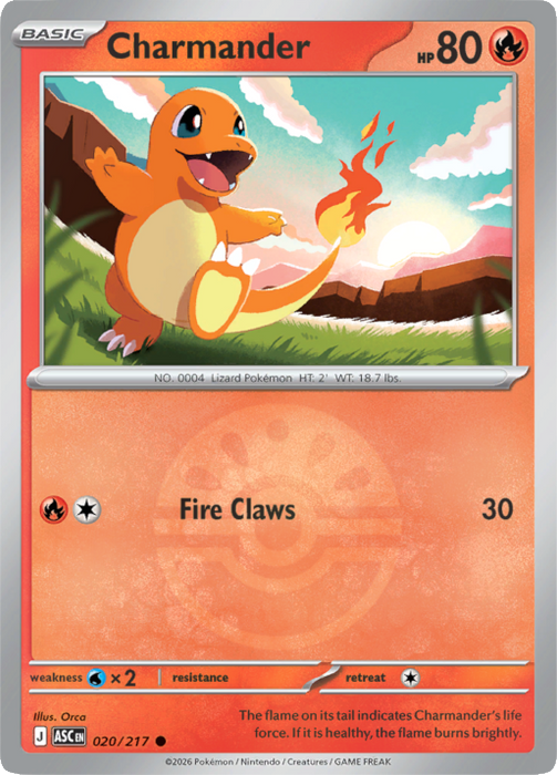 Charmander (Friend Ball) (020/217) [Mega Evolution: Ascended Heroes]