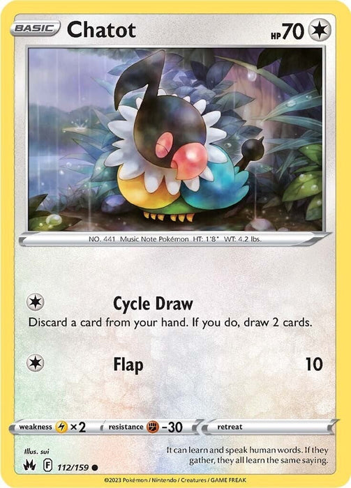 Chatot (112/159) [Crown Zenith] 