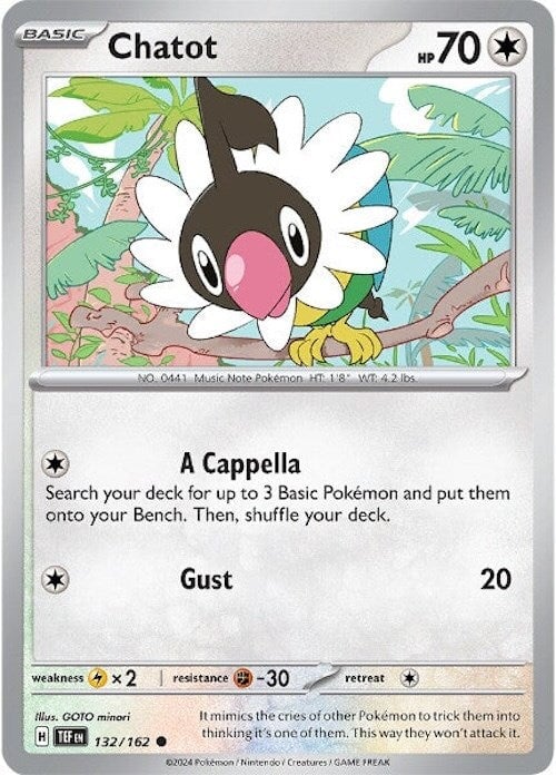 Chatot (132/162) [Scarlet & Violet: Temporal Forces] 