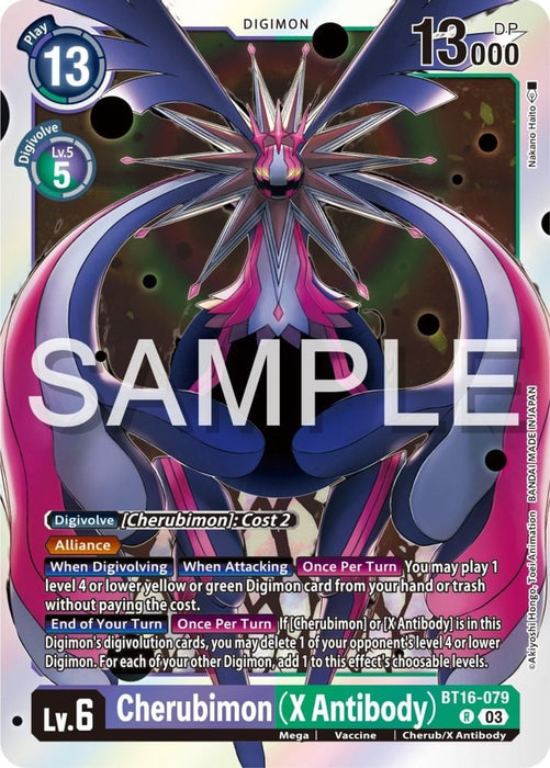 Cherubimon (X Antibody) (#BT16-079 R) (Beginning Observer) Near Mint Foil 