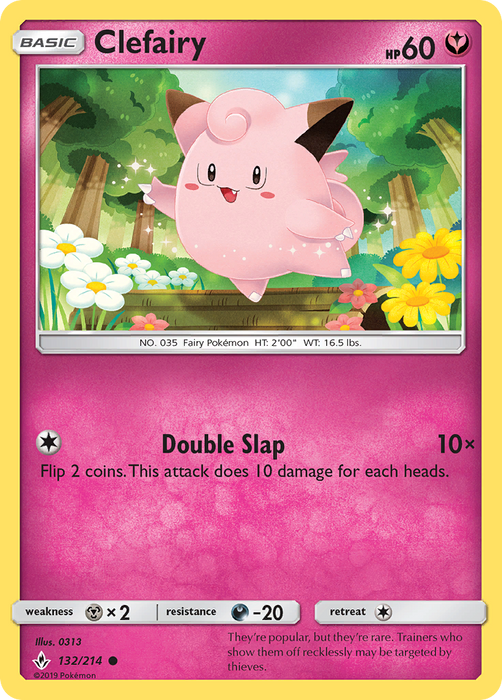 Clefairy (132/214) [Sun & Moon: Unbroken Bonds] 