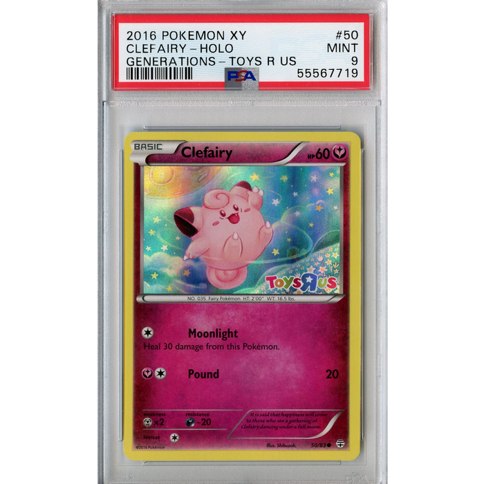 Clefairy (50/83) - Holo Rare - Toys R Us Promo [PSA 9] 