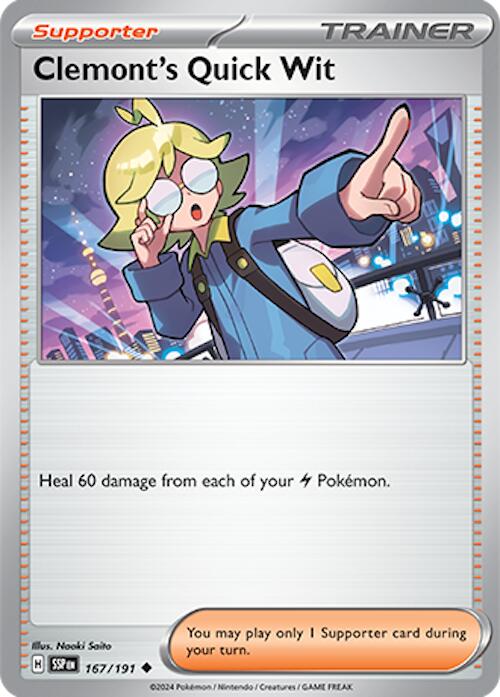 Clemont's Quick Wit (167/191) [Scarlet & Violet: Surging Sparks] 