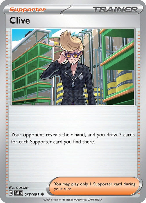Clive (078/091) [Scarlet & Violet: Paldean Fates] 
