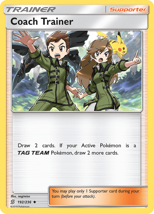 Coach Trainer (192/236) [Sun & Moon: Unified Minds] 
