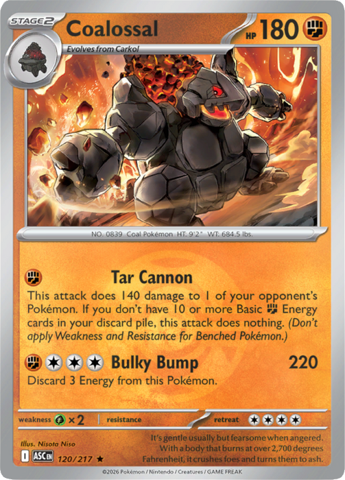 Coalossal (Dusk Ball) (120/217) [Mega Evolution: Ascended Heroes]