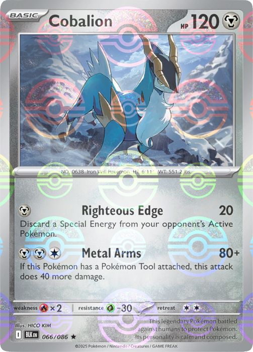 Cobalion (066/086) (Poke Ball Pattern) [Scarlet & Violet: Black Bolt] 