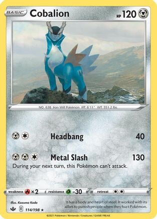 Cobalion (114/198) (Theme Deck Exclusive) [Sword & Shield: Chilling Reign] 