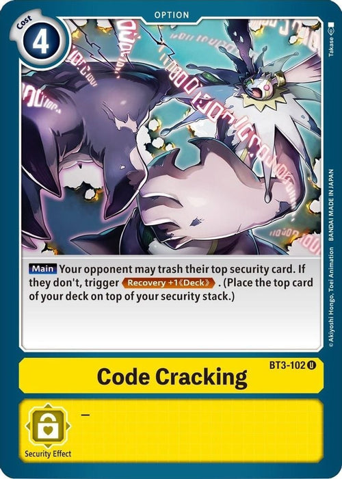 Code Cracking (#BT3-102 U) (Release Special Booster 1.5) Near Mint 