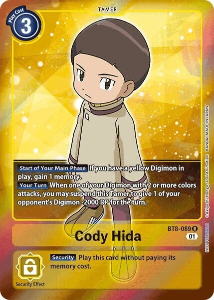 Cody Hida (Box Topper) (BT8-089 R) 