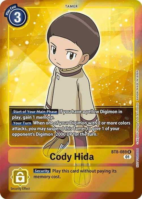 Cody Hida (Box Topper) (#BT8-089 R) (New Awakening) Near Mint Foil 