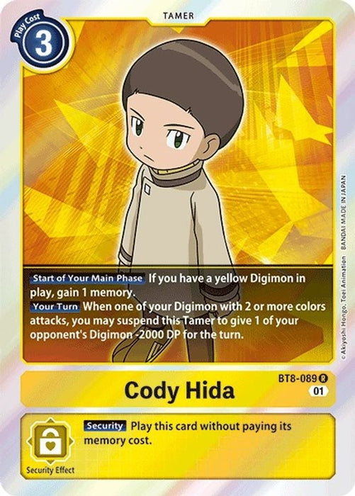 Cody Hida (#BT8-089 R) (New Awakening) Near Mint Foil 