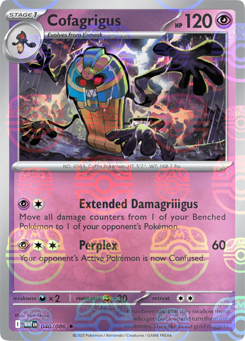 Cofagrigus (040/086) (Master Ball Pattern) [Scarlet & Violet: White Flare] 