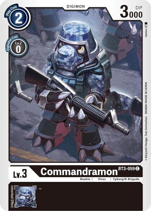 Commandramon (#BT3-059 C) (Release Special Booster 1.5) Near Mint 