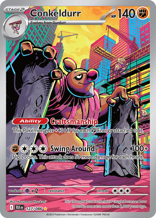 Conkeldurr (127/086) [Scarlet & Violet: Black Bolt] 