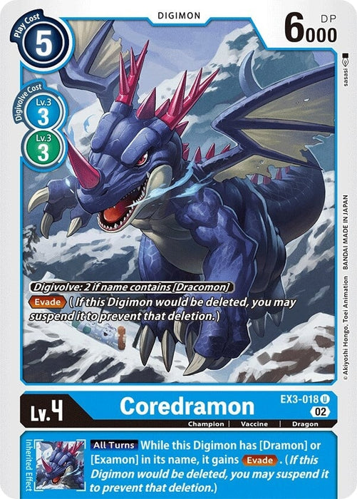 Coredramon - EX3-018 (EX3-018 U) 