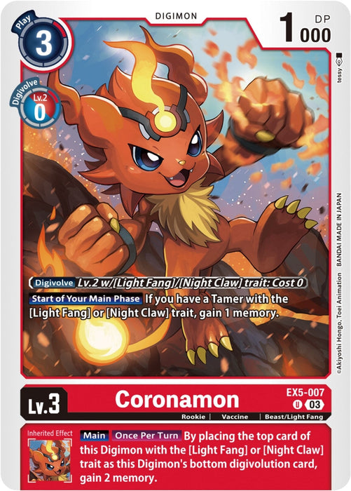 Coronamon (EX5-007 U) 