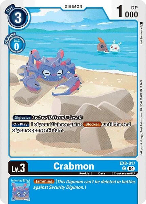 Crabmon (#EX8-017 C) (Chain of Liberation) Near Mint 