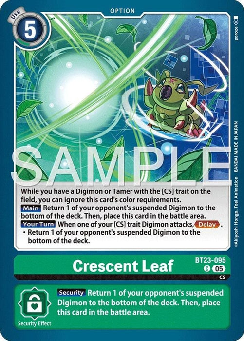 Crescent Leaf (#BT23-095 C) (Hackers' Slumber) Near Mint 