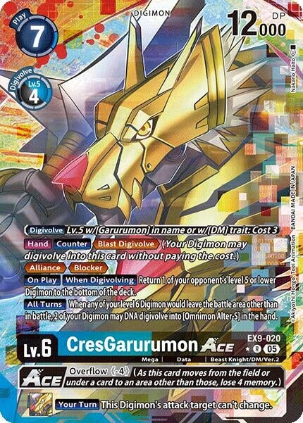 CresGarurumon ACE (Alternate Art) (EX9-020 R) 