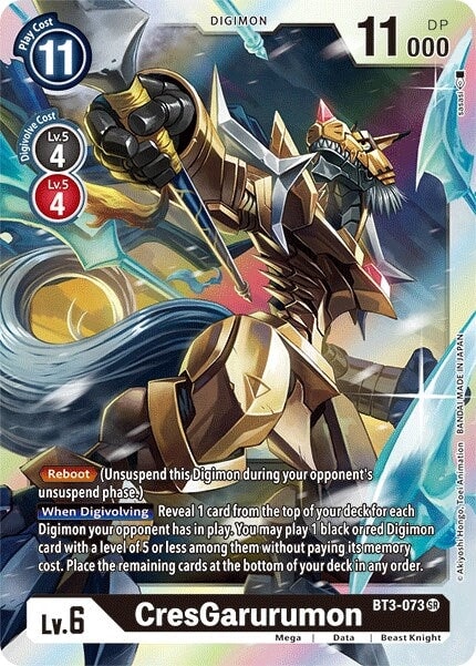 CresGarurumon (BT3-073 SR) 