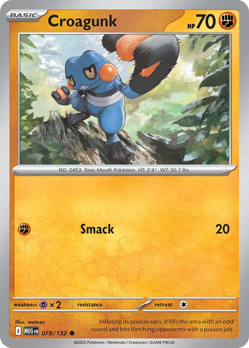 Croagunk (078/132) [Mega Evolution: Base Set] 