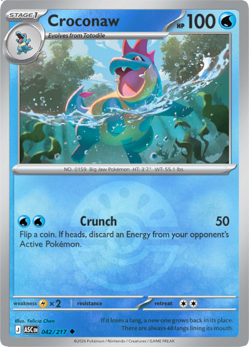 Croconaw (Friend Ball) (042/217) [Mega Evolution: Ascended Heroes]