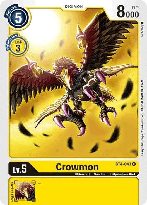 Crowmon (#BT4-043 U) (Great Legend) Near Mint 