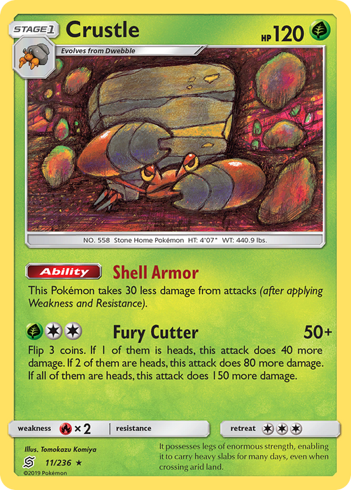 Crustle (11/236) [Sun & Moon: Unified Minds] 