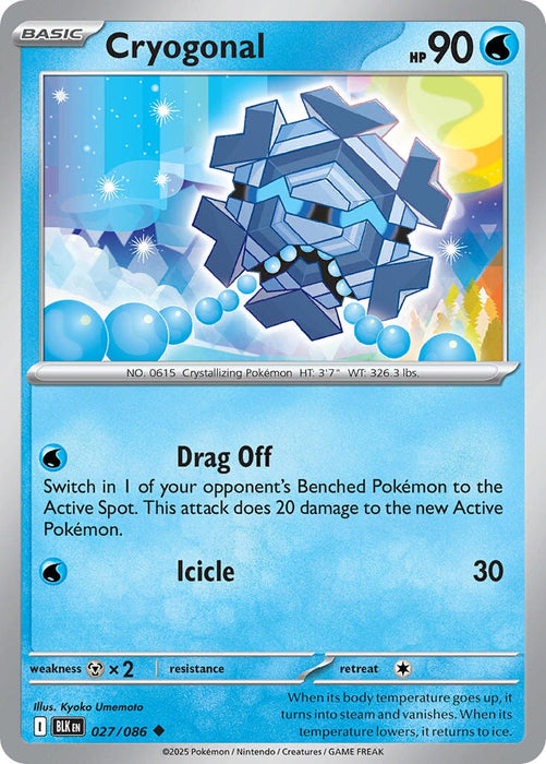 Cryogonal (027/086) [Scarlet & Violet: Black Bolt] 