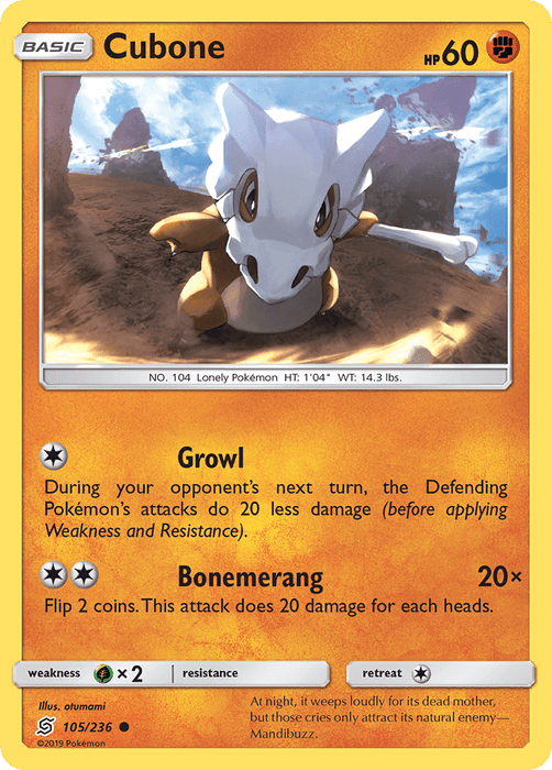 Cubone (105/236) [Sun & Moon: Unified Minds] 
