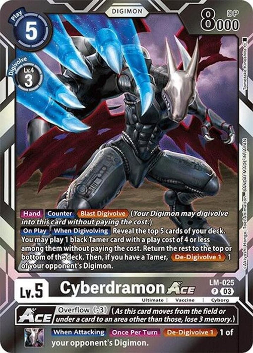 Cyberdramon ACE (#LM-025 P) (Special Limited Set) Near Mint Foil 