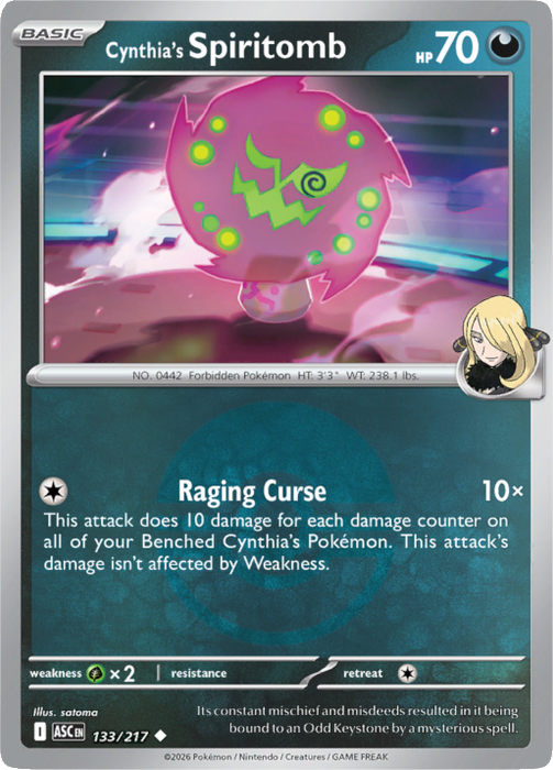 Cynthia's Spiritomb (Poke Ball) (133/217) [Mega Evolution: Ascended Heroes]