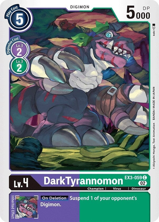 DarkTyrannomon (EX3-059 C) 