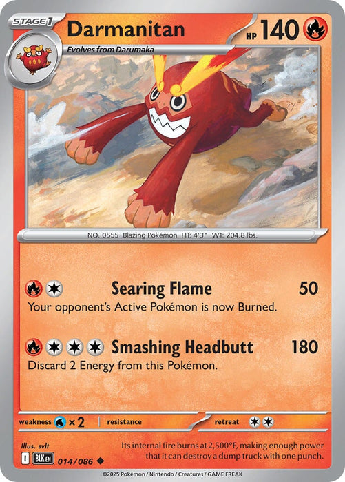 Darmanitan (014/086) [Scarlet & Violet: Black Bolt] 