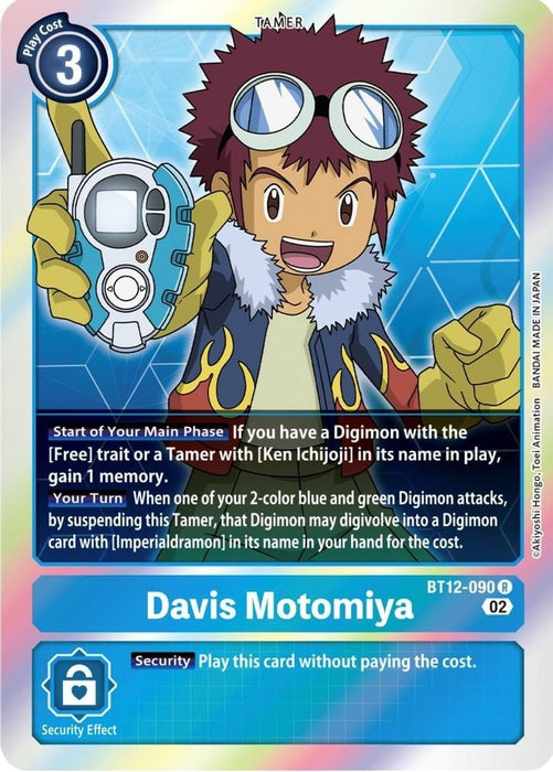 Davis Motomiya (#BT12-090 R) (Across Time) Near Mint Foil 