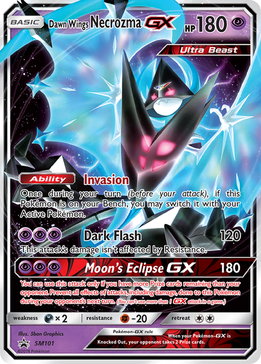 Dawn Wings Necrozma GX (SM101) [Sun & Moon: Black Star Promos] 