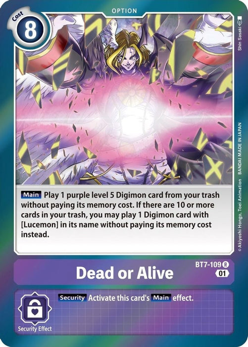 Dead or Alive (#BT7-109 R) (Next Adventure) Near Mint Foil 