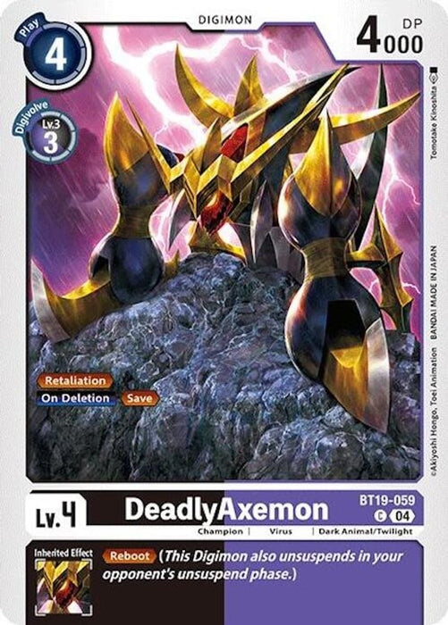 DeadlyAxemon (#BT19-059 C) (Release Special Booster 2.0) Near Mint 