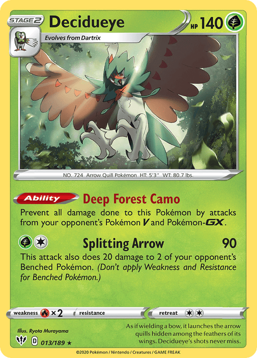 Decidueye [SWSH03: Darkness Ablaze] 
