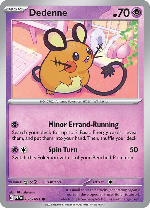 Dedenne (036/091) [Scarlet & Violet: Paldean Fates] 